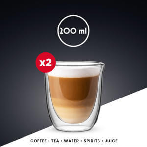 Bialetti Firenze Set of 2 Double Walled Cups 300ml